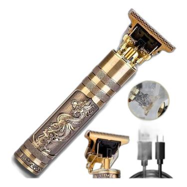 Imagem de Maquina de Cortar Cabelo Barba Dragão Buda USB