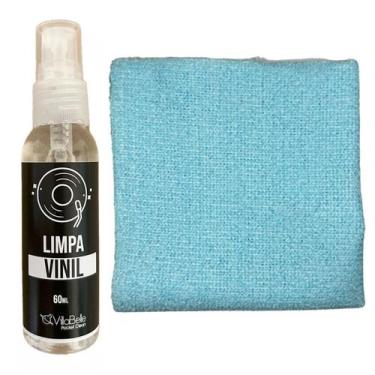 Imagem de Kit Limpeza De Discos Vinis Com Pano ul Claro - So Produto