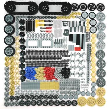 Imagem de Engrenagens técnicas, eixos, peças, peças, bloco de construção da caix