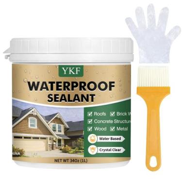 Imagem de Selante impermeável YKF Clear Transparent 1L para telhados e paredes