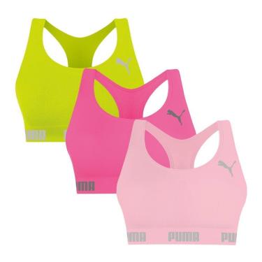 Imagem de Kit 3 Tops Puma Nadador Sem Costura Feminino