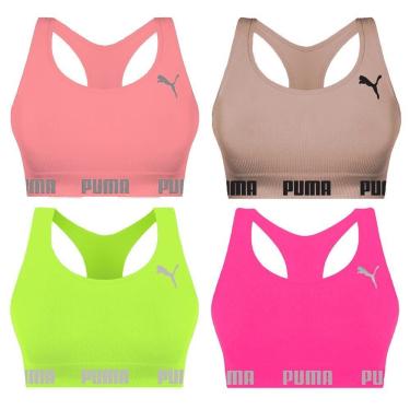 Imagem de Kit 4 Tops Puma Nadador Sem Costura Feminino