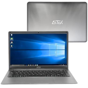 Imagem de Notebook 14" HD Compacto Slim, 6GB RAM DDR4/SSD 256GB, Windows 10 Pro com Wi-Fi Dual Band, para Trabalho Home Office Estudo, Cinza