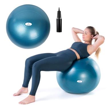 Imagem de Bola Pilates Suiça Yoga 65cm Ginástica com Bomba de Ar para Exercícios Abdominais, Musculação, Fortalecimento e Fisioterapia