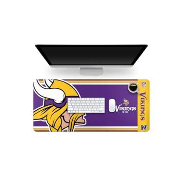 Imagem de FOCO NFL Official Established Primary Logo Wordmark Home Office Desk Pad Mouse Pad 89 cm x 41 cm (Minnesota Vikings, Minnesota Vikings)