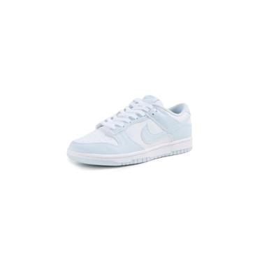 Imagem de Nike Tênis feminino de couro Dunk Low, Tonalidade branca/azul, 40