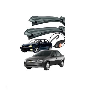 Imagem de Kit 3 Palhetas Automotiva Limpadoras Corsa Classic Para-brisa 95/16 - 