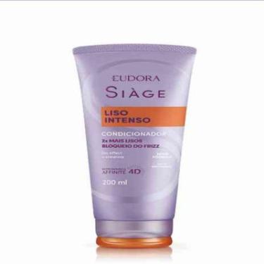 Imagem de Condicionador Liso Intenso 200ml Eudora Siàge Antifrizz Vegano Proteção Térmica
