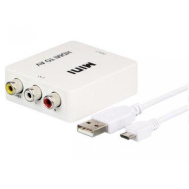 Imagem de Mini Adaptador Conversor De Hdmi X Rca Video Composto 3 Av