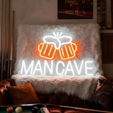 Imagem de Neonawall Neon Signs for Wall Decor Light Up Letters Led Sign Birthday Party Gifts Led Decorative Night Signs Room Decorations Supplies Neon Party Sign for Store Home Dorm Bedroom (Mancave)