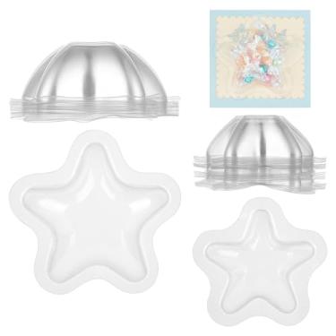 Imagem de OLYCRAFT 40 peças, 2 tamanhos, cúpulas de plástico transparente, cúpulas para doces, cúpulas coqueteleiras, plástico transparente, cúpulas dimensionais, capas de embalagem para fazer cartões