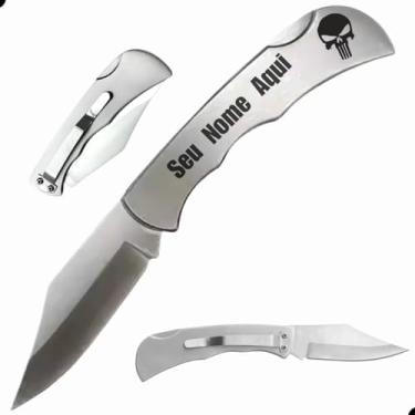 Imagem de Faca Churrasco Artesanal Afiada Personalizada Nome (CANIVETE 01)