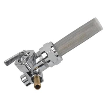 Imagem de Harley fuel Petcock Válvula de desligamento de combustível para Harley Davidson Sportster Big Twin Dyna Electra Glide Heritage Softail Springer Low Rider Tour Glide (saída direita)