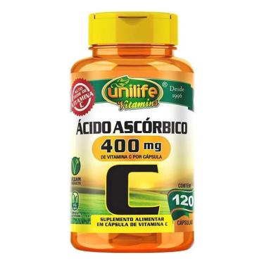 Imagem de Vitamina C ácido Ascórbico Unilife 120 Capsulas Veganas