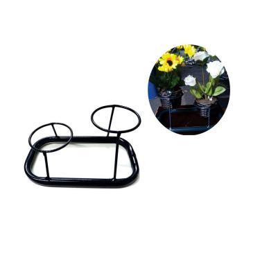 Imagem de Suporte De Vaso Suculenta Flor Duplo De Mesa Decoração Casa