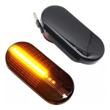 Imagem de Par Lanterna Seta Led Fumê Golf, Amarok, Passat Preta