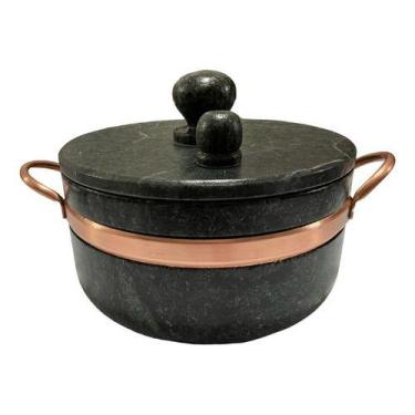 Imagem de Panela De Pressão De Pedra Sabão 4 Litros - A PANELA DE PEDRA