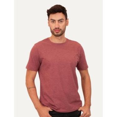 Imagem de Camiseta Dudalina Masculina Melange Color Vermelho Mescla-Masculino