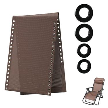 Imagem de Tecido de substituição de cadeira de gravidade zero, pano de reparo de cadeiras reclináveis por gravidade com 4 peças de cordões de substituição para cadeiras antigravidade, poltrona reclinável ao ar