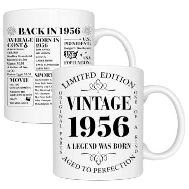 Imagem de NGLIV Presentes de aniversário de 70 anos para mulheres e homens, presentes de aniversário de 1956 para mulheres e homens, presente de trinta anos para 1956, presente para sua mãe, pai, irmã, melhores