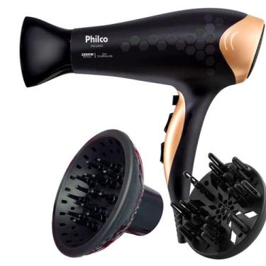 Imagem de Secador De Cabelo Philco Profissional 2200w Ions Ar Quente Frio Stilus