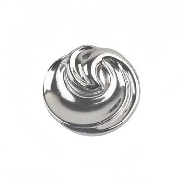 Imagem de Broche espiral minimalista para mulheres homens geometria torcida design redondo estilo simples de metal broches dourados alfinetes de lapela vestido camisa acessórios de roupas broche banquete festa