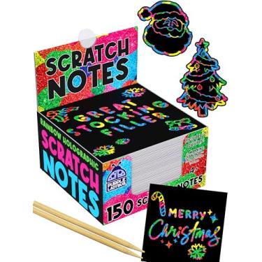 Imagem de PURPLE LADYBUG Rainbow Holographic Scratch Art Mini Notes - Easter Basket Stuffers for Kids, Teen Girl Gifts, Cool Trendy Stuff, Crafts for Kids Ages 4-8