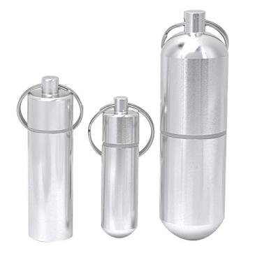 Imagem de Porta comprimidos para remédios, liga de alumínio, vedação portátil, organizador de comprimidos, recipiente para remédios, alimentos, chá, armazenamento de doces, oxidação