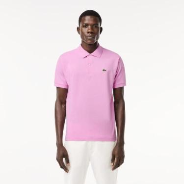 Imagem de Camisa Polo de Caimento Clássico Original L.12.12 - LACOSTE, Rosa chic