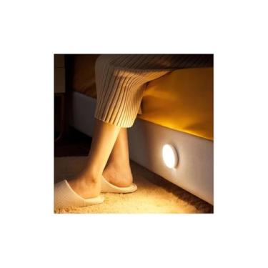 Imagem de Luminária LED Recarregável com Sensor de Movimento, 5W, Branco Quente e Frio, Material ABS, 8cm, USB, Bateria Recarregável, Fixação Magnética, 100 Lumens
