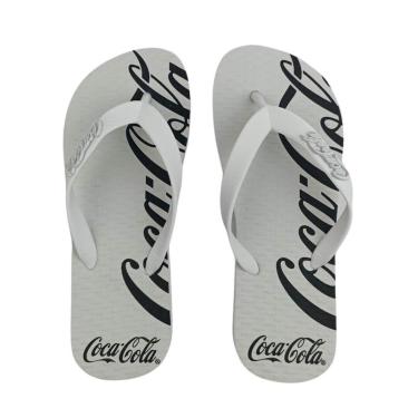 Imagem de Sandália Masculina Coca-Cola Cc4256 Spencerian Crop 2 Branco-Masculino