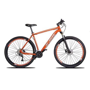 Imagem de Bicicleta Aro 29 KSW XLT 27v Hidráulico K7 e Trava Laranja com Cinza 17