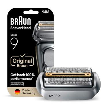 Imagem de Braun Peça de substituição da cabeça de barbeador elétrico 94M, compatível com barbeadores elétricos Series 9 Pro e Series 9 para homens, prata