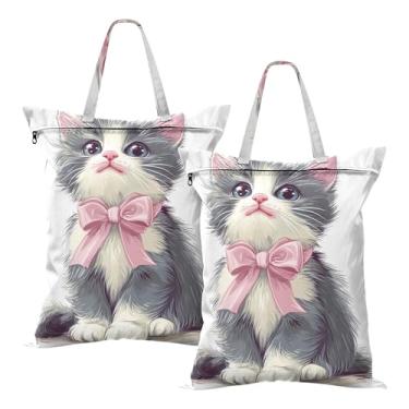 Imagem de SEHANY 2 peças de sacos grandes de lavanderia com alça, à prova d'água, bolsa de roupa para viagem e natação