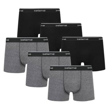 Imagem de Kit 6 Cuecas Boxer Selene Algodão Masculino