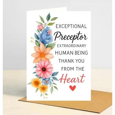 Imagem de LylyRise56 Exceptional Preceptor Extraordinary Human Being Thank You From the Heart Card, Heartfelt Gratitude Card for Mentors and Educators, Good Idea Gift for Teacher Appreciation