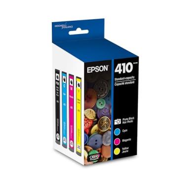 Imagem de EPSON Pacote combo preto e colorido T410 Claria com capacidade padrão de tinta premium (T410520-S) para impressoras Epson Expression Premium selecionadas