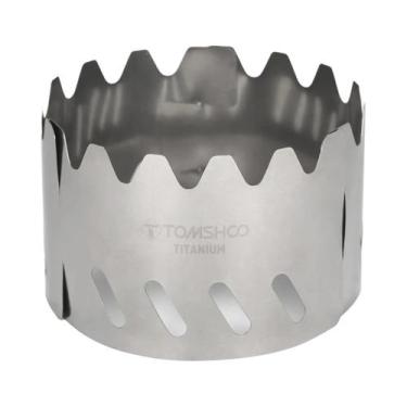 Imagem de Protetor De Vento Ultralight Portátil De Titânio Para Fogareiro a Gás 