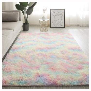 Imagem de SPXMQSS Tapetes extra grandes para sala de estar, tapetes peludos macios para quarto, tapete lavável, antiderrapante, resistente ao desgaste e respirável, para sala de estar, quarto, quarto de