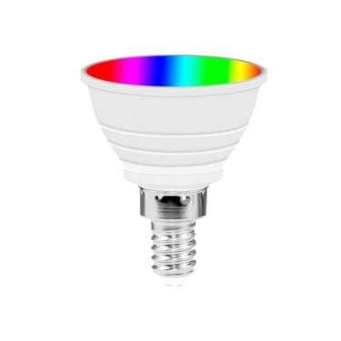 Imagem de YWBL-WH Lâmpadas LED RGB Light Cup Com Controle Remoto 16 Cores E14 Lâmpada Inteligente 450lm para Decoração de Casa e Configuração de Atmosfera