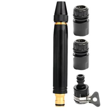 Imagem de Bico Engate Rápido Alta Pressão 3 em 1 Multifuncional para Jardim e Carros Mangueira e Torneira Bico Pistola de Alta Pressão com Engate Rápido e Vedação Segura