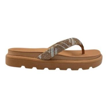 Imagem de Sandália Vizzano Flat Dedo Strass Nude 6459.138-Feminino