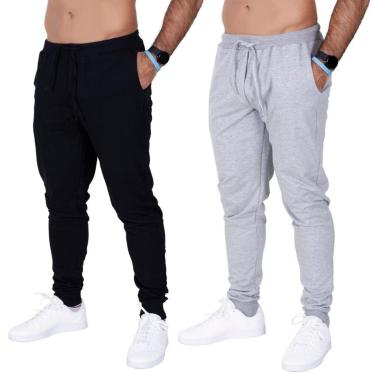 Imagem de Kit 2 Calça Moletom Com Bolso Frimodas Masculino Adulto-Masculino