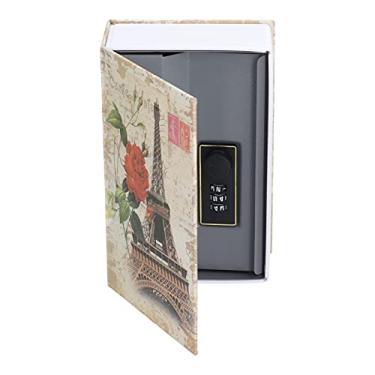 Imagem de HEEPDD Mini Cofre para Livros, Estojo, Cofre Oculto para Moedas e Cartões de Identificação, Ideal para Armazenamento Em Escritório Doméstico Mini para Livros, Simulação de Renovação de Casa Em Aço