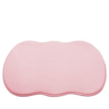 Imagem de Tapete de banho absorvente antiderrapante - tapete macio para banheiro almofada de chuveiro (rosa, 50 x 80 cm)