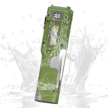 Imagem de Lanterna Recarregável - Mostrador Digital De Alta Potência - Lanterna Para Acampamento | Para Acampamento Casa Trabalho Caminhadas Noturnas Viagens