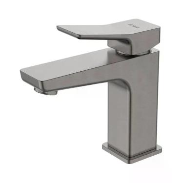 Imagem de Misturador Monocomando P/Lav Dax Tamisa Bica Baixa Cinza Dax-2580-tm-gr