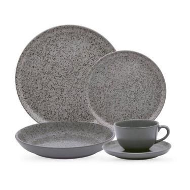 Imagem de Aparelho De Jantar 20 Peças Flat Gray Oxford