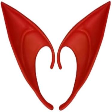 Imagem de Orelhas pontudas, realistas, de elfo, acessorio, fantasia, cosplay, festa, e macias,incrivel.