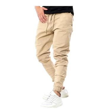 Imagem de Calça masculina jeans premium - CNMODAS, Bege, GG